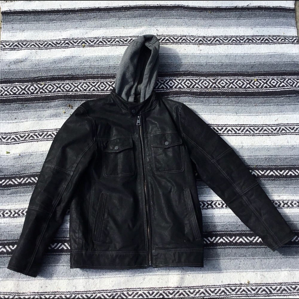 Black Rivet leather jacket